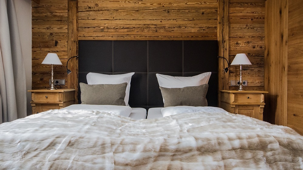 Schlafzimmer im Appartement Almrausch